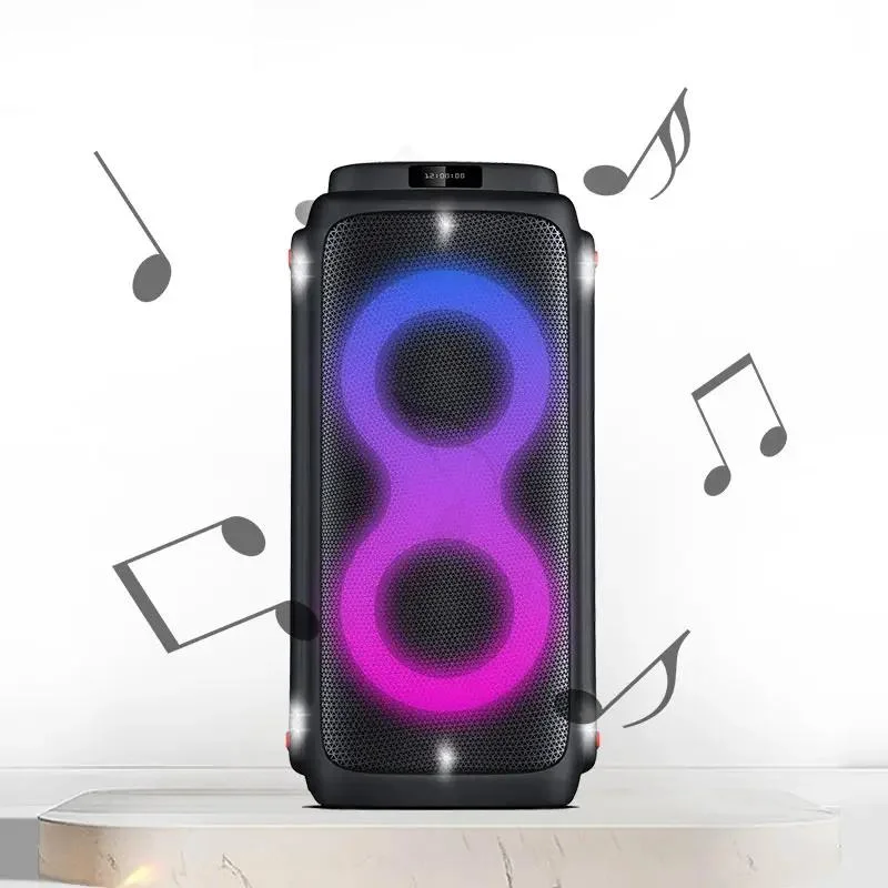 2023 Factory Portable Audio DJ Sound Box Professional Powered Bluetooth Wireless Speakers with Mic