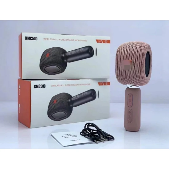 Kmc500 personnalisé Home KTV HiFi 3 en 1 micro à condensateur USB haut-parleur karaoké pour enfants avec microphone microphone sans fil portable pour chanter