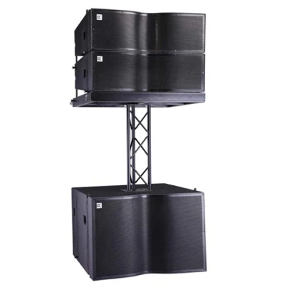 Système de sonorisation portable de haut-parleurs line array de petite taille